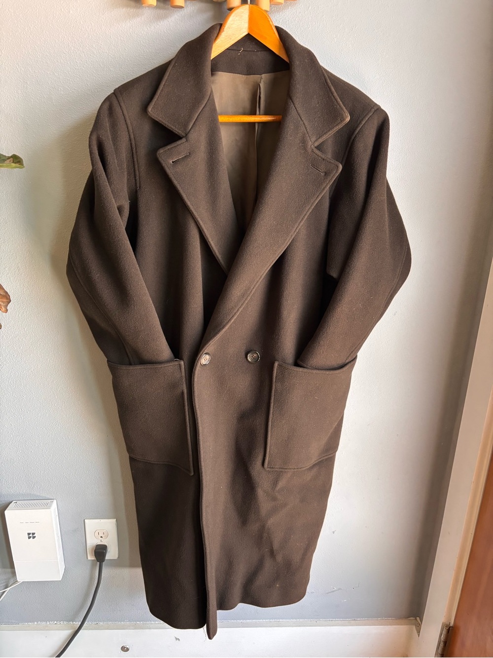Vintage Long Brown Overcoat / Topcoat